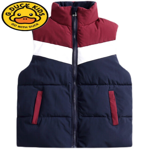 G.DUCKKIDS Children's Vest Boys and Girls Winter Kindergarten School Uniforms Customized Vests Warm Vests Baby Jackets Fashionable Waistcoats E27-Red 150 Recommended Height 140-150cm Age 9-10 Years Old