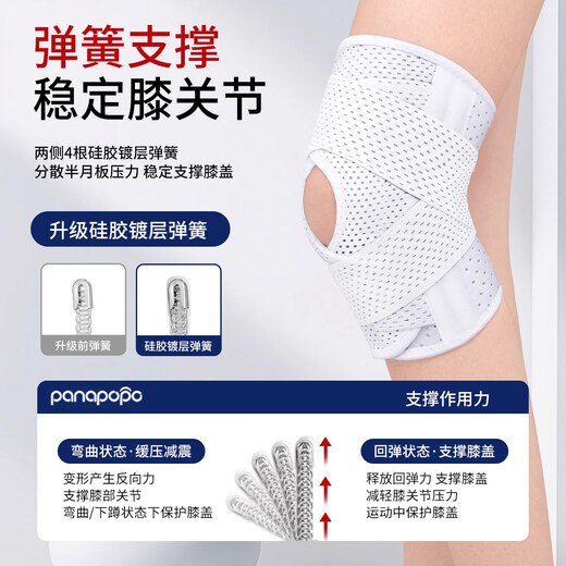 Panapopo日本护膝运动半月板损伤防护医用滑膜炎膝盖积液保暖关节固定支具