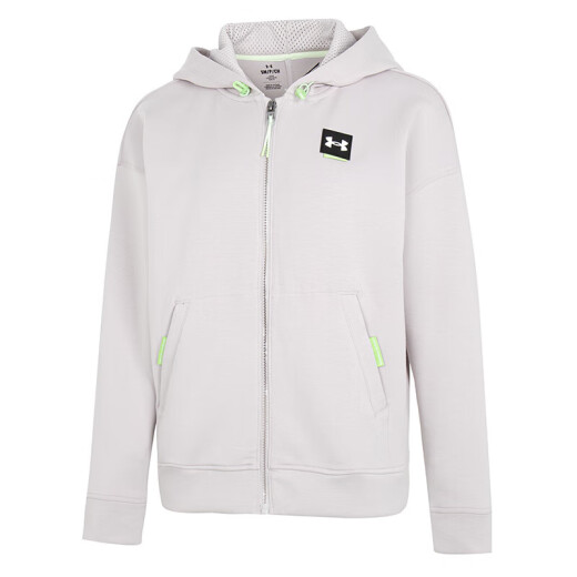 安德玛（Under Armour）官方舰店女装 2025夏季新款运动服健身训练户外防风外套连帽夹克 1374116-592 XS