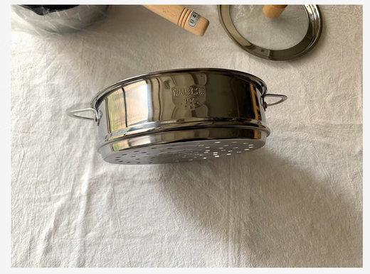 Original Yoshikawa Yoshikawa brand snow pan adapted to 304 stainless steel steamer pot lid accessories 18cm snow pan + lid comes with pot handle