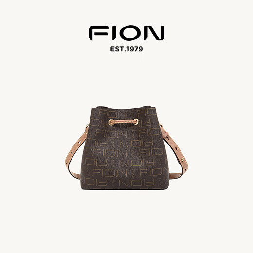 Fion (Fion) 2025 Neue Bag Damenbeutel Bucket-Tasche Mode vielseitige einsschuldige Crossbody-Tasche Frauenbeutel Kaffee/Kamel