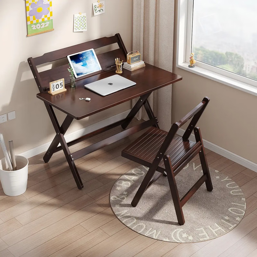 Airite folding table computer table four-position adjustable folding table study homework home folding study table original installation-free study table four-position adjustable overall bamboo three-year warranty