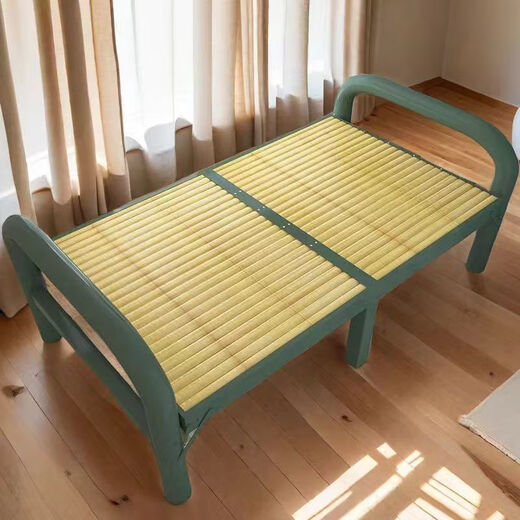 
Jiyue bamboo bed folding bed lunch break storage convenient nap home adult bed folding office rental house bamboo board bed accompany Chishui famous bamboo *192 long *95 wide-16851