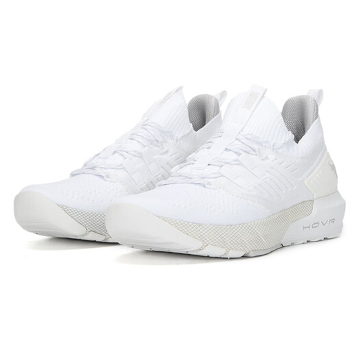 Under Armor low-top women's sneakers, wear-resistant, lightweight, breathable, shock-absorbing comprehensive training shoes, white 35.5