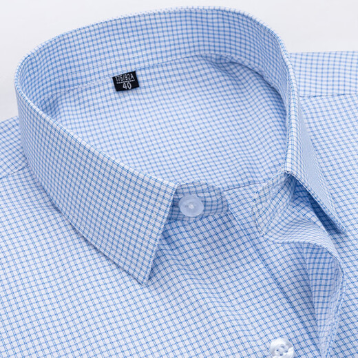 
Lilang bamboo fiber long-sleeved shirt for men middle-aged business casual striped shirt for men loose daddy suit 6623 38 equal size