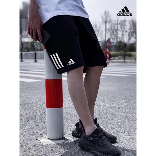 Pantalones de hombres adidas shorts 2025 Summer Nuevos pantalones deportivos tejidos transpirables capacitación de fitness de secado rápido pantalones casuales pantalones de cinco puntos HC9737 Black L