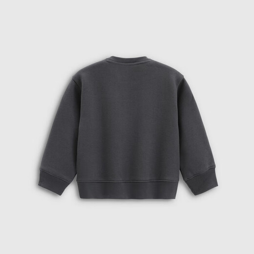 Gapu same style for boys and girls 2025 new autumn logo fleece sweatshirt children's wear