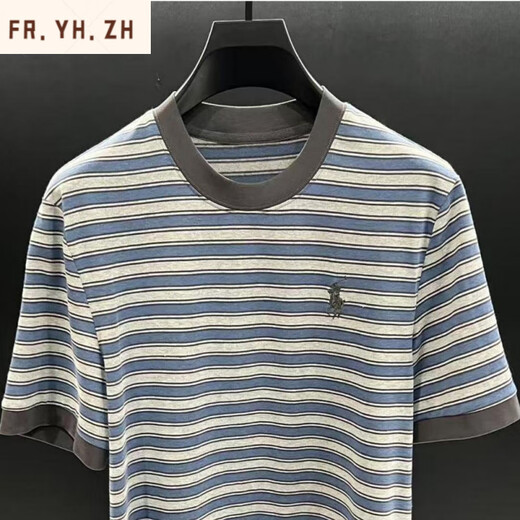 P.YH.ZHLOMY Victor Estación Europea Top Luxury Summer Nueva camiseta NZN1396 Stripe M [90-110]
