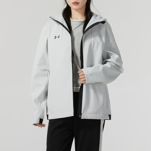 Under Armour windproof hooded woven casual jacket jacket men and women white white S 165/88A