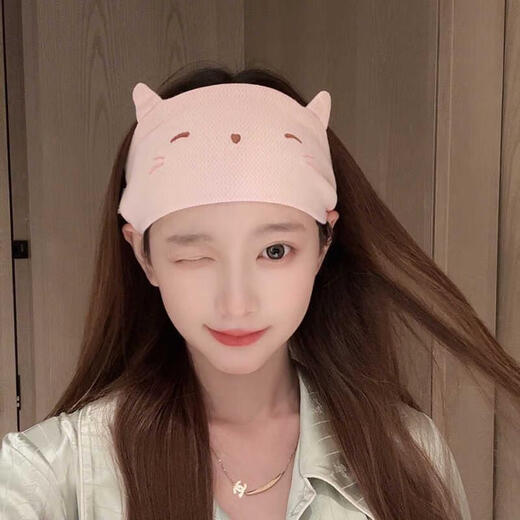 Maishute confinement headband for women, summer thin maternity forehead protector headscarf, air-conditioned room windproof maternity confinement hat, postpartum spring and autumn, two packs, pink strawberry + smiley apple, one size fits all