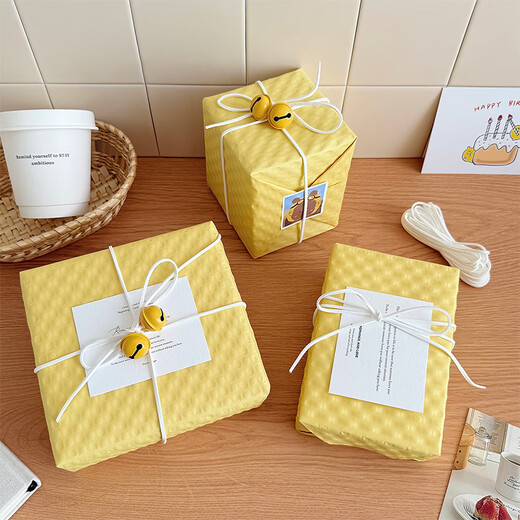 DOROCH gift wrapping paper with ribbon cigarette box wrapping paper birthday handmade DIY gift bag book paper New Year gift Spring Festival