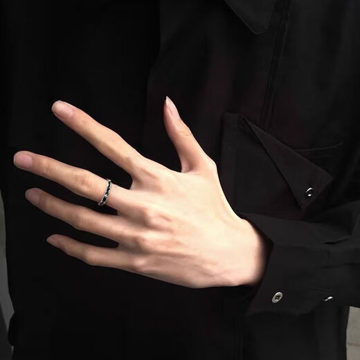 S999 sterling silver ring, new enamel color Galaxy Star Couple model ins star pair ring for Christmas gift Galaxy Star/couple pair, charm blue gift box/certificate + silver polishing cloth