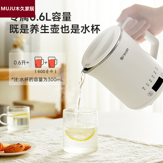 Japan imported health pot household multi-functional tea kettle kettle mini small stew cup portable hot water kettle 316 stainless steel 0.6L