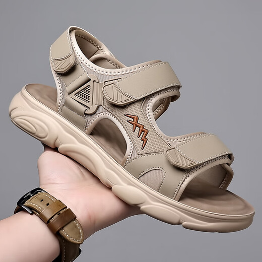 Rankdavey Light Luxury High-End-Marke Sandalen Männer 2025 Sommer Neuer Modetrendsport und Freizeitstrandschuhe für Männer, HHS9230 Green 40