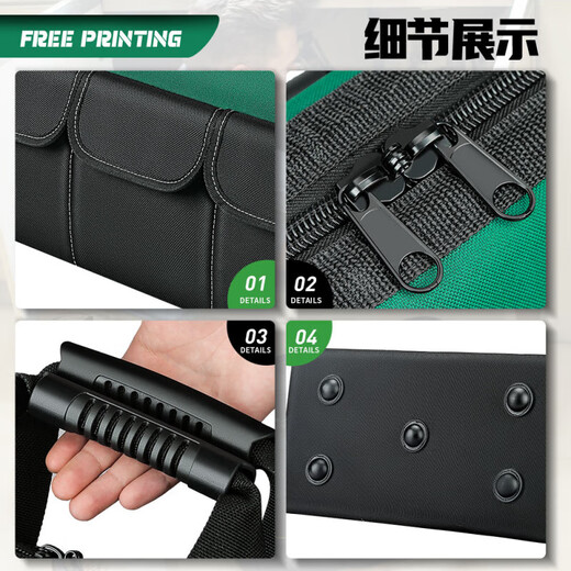 He Jiangong Changsheng Tool Bag Strong and Durable Electrician Canvas Bag Locksmith Special Tool Bag Outdoor Tool Bag Water 23-inch Three-dimensional Support Square Bag 30% More Capacity Three