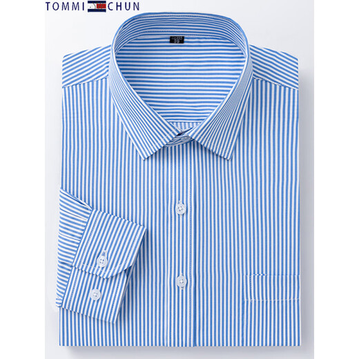 Tommy Jeans Tommy Long Sleeve Shirt Herren Frühlings- und Herbst-New Fashion Career Professional Working Junior und junges Shirt 6630 XL 38 Gewicht über 115-120jin [Jin ist gleich 0,5 kg]
