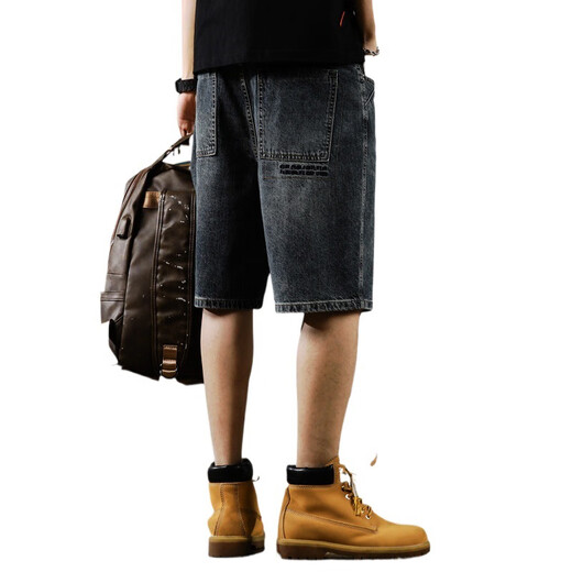 Rankdavid Light Luxury New Brand American Casual Denim Shorts Мужчины носят 5 минут.