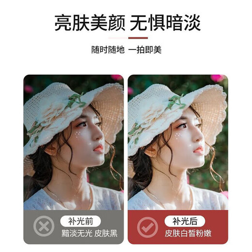 Fill light mobile phone clip, portable lighting, photo taking, beauty lamp, LED mini fill light, night light, selfie video anchor live broadcast, Internet celebrity beauty, small mini portable artifact, blue, three-speed adjustment, one pack