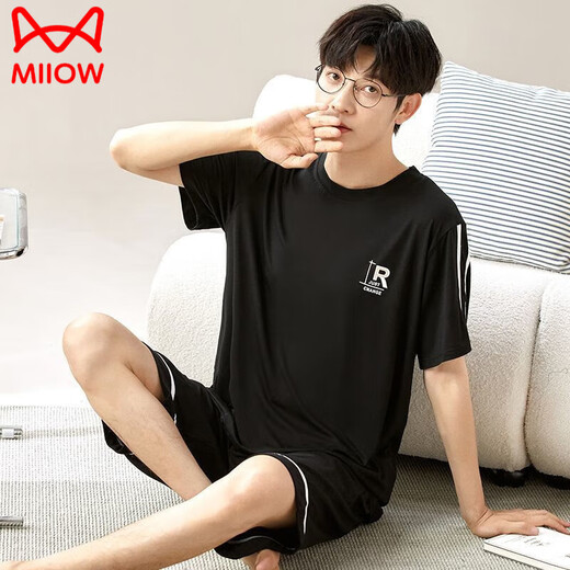 Catman (Miiow) Pajamas para hombres Summer 2025 Nuevo suelto y pantalones cortos para pantalones cortos de ropa exterior Traje de ropa casual para mujeres 6624 XL