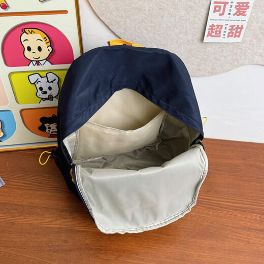 简约初高中生百搭书包大容量高级运动书包男高中生女生背包双肩包 藏青色