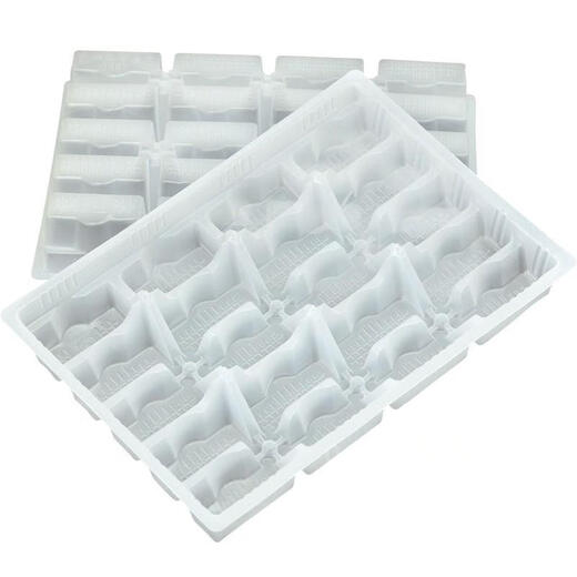 Chaosihui disposable dumpling box quick-frozen storage box with compartments for raw and cooked dumplings, special packaging box for commercial take-out, 20 compartments with high-transparent anti-fog cover, 10 sets
