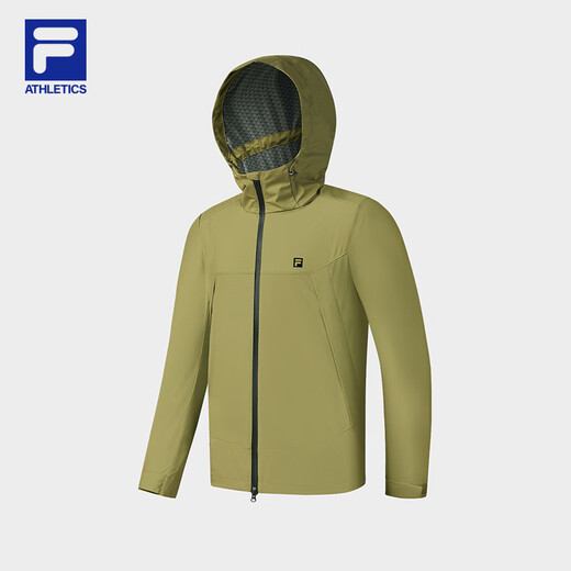 
FILA official couple woven jacket 2025 autumn new fitness outdoor sports windproof and moisture-permeable hooded top