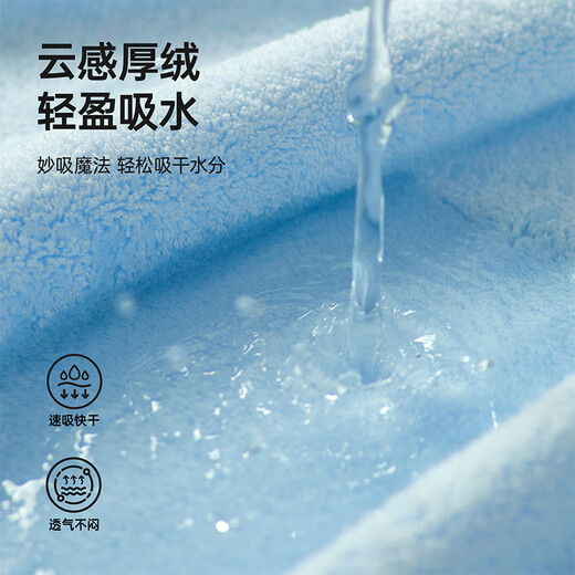 Grace antibacterial hair drying cap for women super absorbent thickened hair drying towel swan style