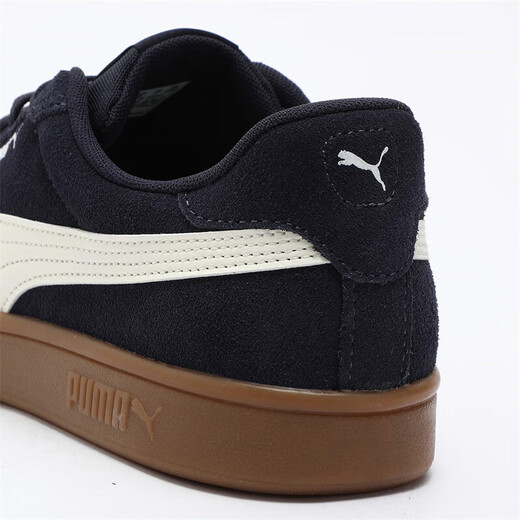 Puma (PUMA) classic retro versatile low-cut sneakers for men and women new casual shoes SMASH 390984 Navy Blue-White-23 42