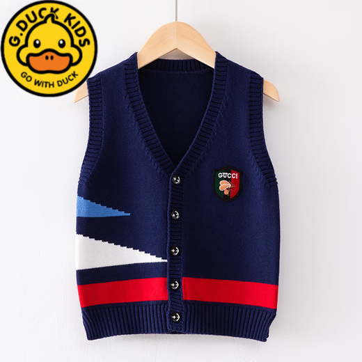 G.DuckKids Boys Pull Sweater Cardigan printemps et veste d'automne Veste de printemps de printemps pour enfants de taille moyenne