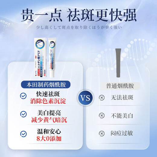 Honda Pharmaceutical Niacinamide Gel Medical Whitening, Spot Removal and Melanin Spot Niacinamide Gel for Men and Women 3 Boxes