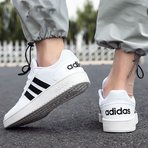 Adidas Men's Shoes Мужские новые спортивные туфли для ботинки для ботинки с дышащими туфлями белые туфли Canvas Shoes Casual Shoes aw3889/белый холст 41