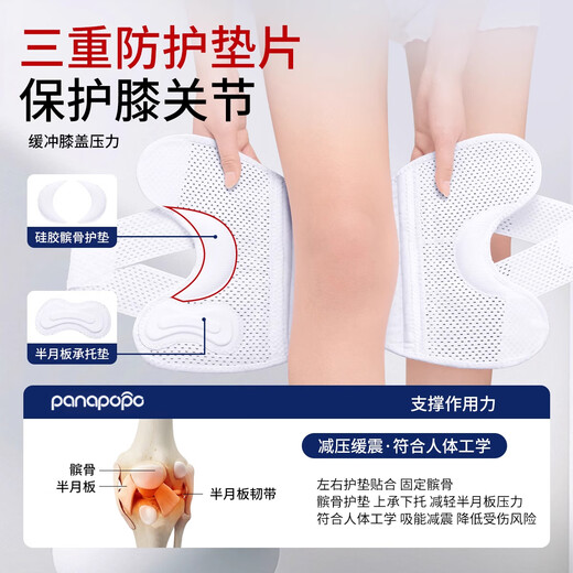 Panapopo日本护膝运动半月板损伤防护医用滑膜炎膝盖积液保暖关节固定支具