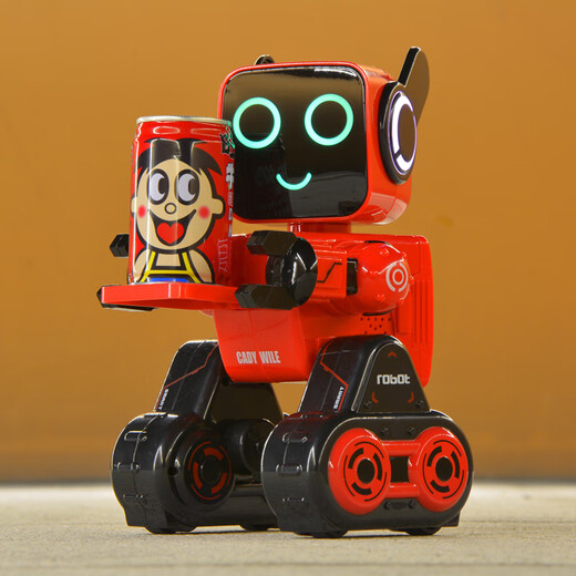 JJR / C Children's Intelligent Remote Control Robot Toys Puzzle Early Education Singing and Dancing 3-6-7 Years Charging Boy Gift Red Red Midraded Version (Smart Dialogue + Mobile App) a mis à niveau deux batteries