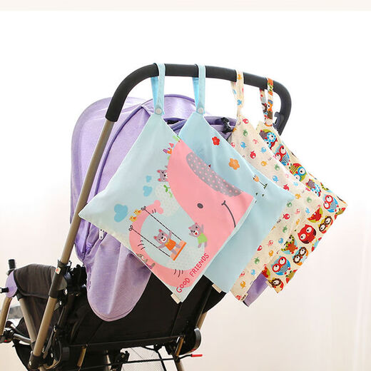 
Modern pregnant mother baby going out storage bag diapers storage bag portable diapers diaper hanging bag multifunctional baby diapers bag pink elephant