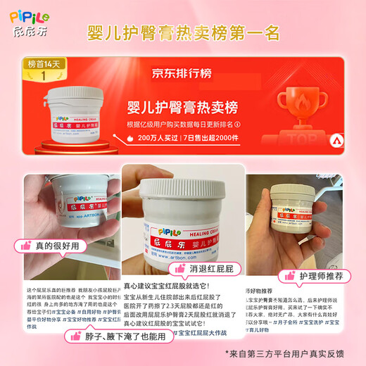Diversión en el trasero, crema para el cuidado de los tope, crema para el cuidado del tope del bebé, la crema para piel de bebé recién nacido 60g