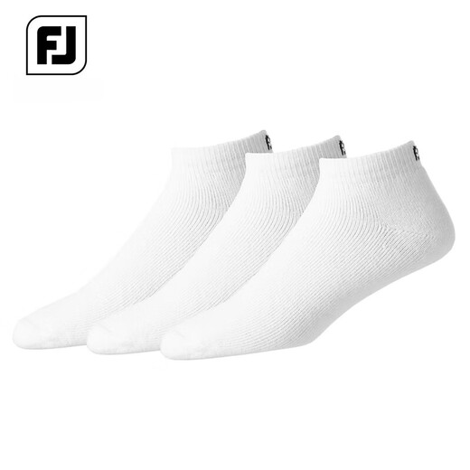 FOOTJOY [New Product] Golf Men's Socks ComfortSof Series Short Boat Socks ComfortSof ComfortFJ Socks Three-pair Pack Black 15276 (three-pair Pack) All Size