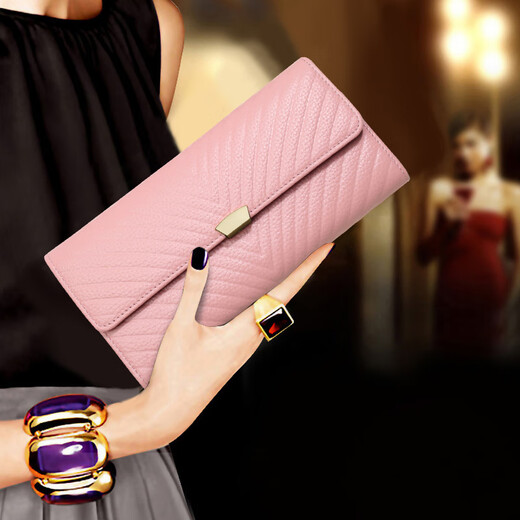Sepholun (seefulun) soft cowhide long clutch new leather large capacity temperament wallet taro purple