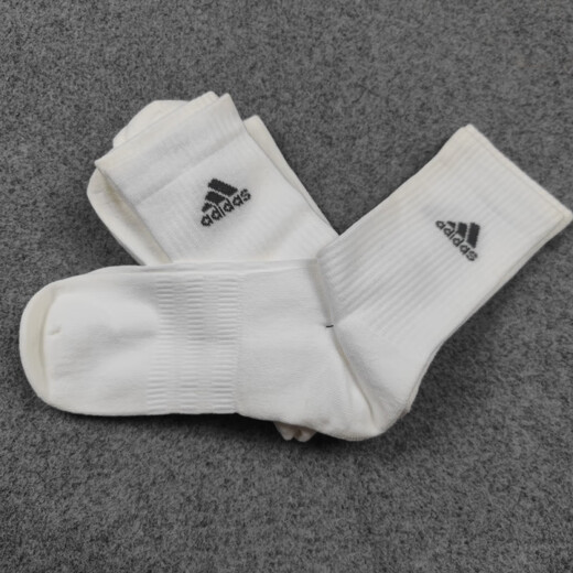 Calcetines para hombres y calcetines para hombres adidas (adidas) calcetines para hombres 2025 calcetines deportivos de primavera entrenamiento de baloncesto de tubo largo DZ9356 JC9273/Middle Tube [35-38 tamaños]