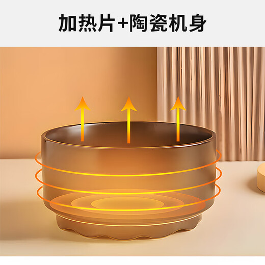 POPOCOLA constant temperature cat and dog water dispenser yogurt machine pet heating bowl winter heat drinker black constant temperature heating bowl medium size (600ml)