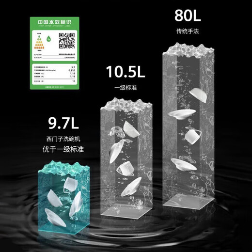 SIEMENS fully embedded cabinet panels can be customized as you wish 16 sets of embedded dishwashers All-purpose cabin intelligent dehumidification and drying 96 hours UV storage SJ63HX00MC does not include panels