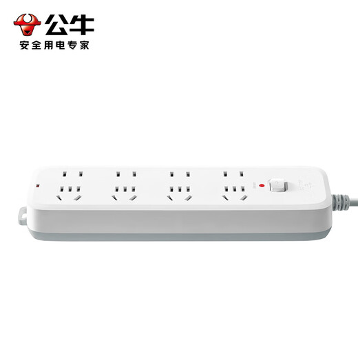 BULL socket/B5 series with child protection door/new national standard socket/row plug 8 positions total control 1.6 meters (new national standard anti-overload) B5440