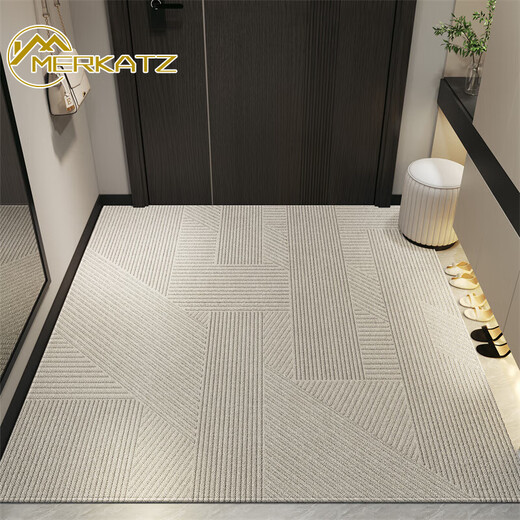 Merkatz Entrance Poor Poor Mat de la puerta de entrada de alta gama Mat de la puerta del pie Anti-Slip y Dirty Dure Door Mat de la puerta de entrada de la puerta de entrada Jingbo-Vítical Versión 15926 120cm*120 cm [anti-deslizamiento y no desplazamiento]