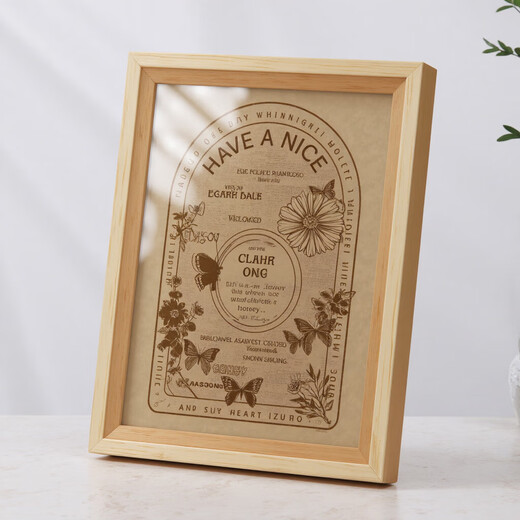 Photo frame empty frame table picture frame mounting 5 inches 6 inches 7 inches 8 inches simple hanging wall decoration wooden frame license frame walnut color 12 inches 20*30cm
