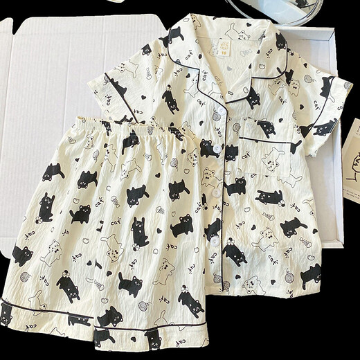 
Shiru Meng Summer Children's Pajamas Women Short Sleeve Shorts Girls 2025 New Summer Princess Sweet Student Girls Home Clothing 752# Soft and Skin-friendly [Short Sleeve + Shorts] 110 Children's 8 size 100-110CM 30-40Jin[Jin equals 0.5 kg]
