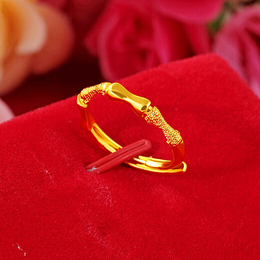 Japanese and Korean fashion women's style four-line open women's ring factory direct sales imitation gold fashion women's gold-plated small ring copper coin opening adjustable