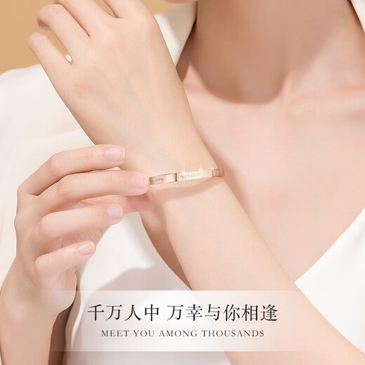 MHFDO Light Luxury Mobius Bracelet Girls Bracelet Jewelry Chinese Valentine's Day Birthday Gift for Girlfriend Eternal Love Mobius Bracelet