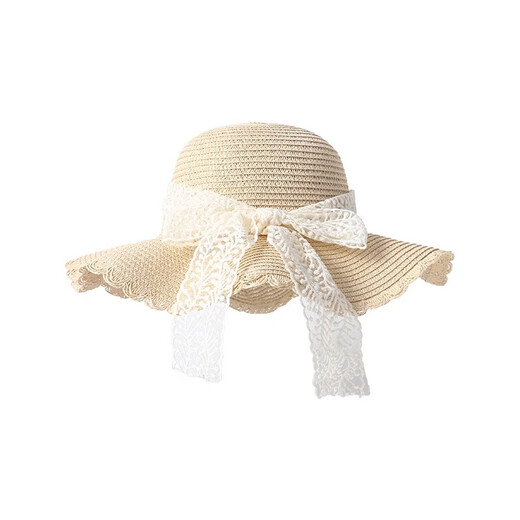 Jioesc Seaside Strohhut Frauen Spitze BUG Hut Sonnenhut