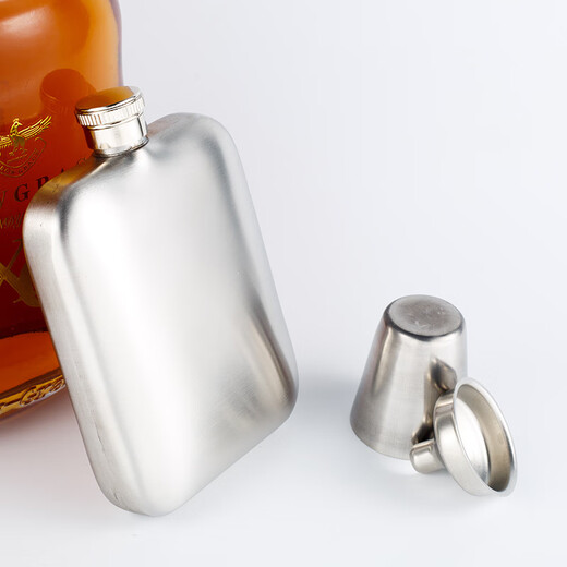 SUPU 6 ounces 3.5 taels 304 stainless steel frosted small wine bottle portable outdoor personalized customized engraving liquor bottle without engraving