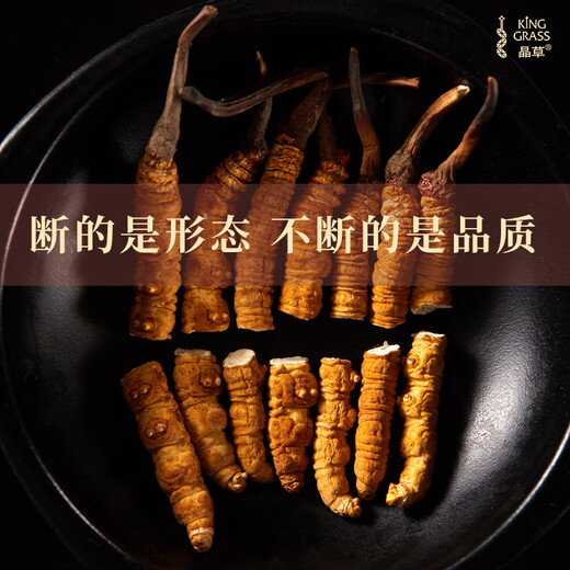 2 Crystal Grass Cordyceps Sinensis / G50G insectes cassés environ 200 insectes cassés sélectionnés Cordyceps élevés élevé