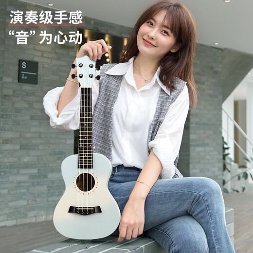 OTHER荣德堂尤克里里23寸初学者学生女生男小吉他儿童尤克里里 21寸奶油黄